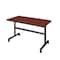 Kobe Rectangle FlipTop Table, 48" W, 29" H, Laminate Top, Cherry MKFT4830CH - alternate 1